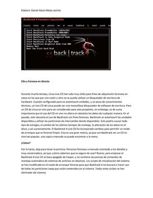 recomendaciones para el uso de backtrack