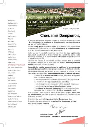 Présentation de la liste Dompierre Dynamique et Solidaire