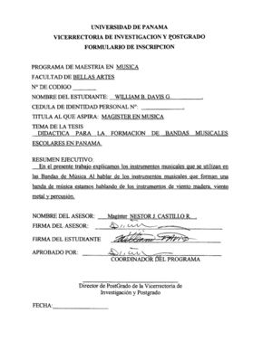 Didacticas para  la formacion de Bandas de Música de Panamá