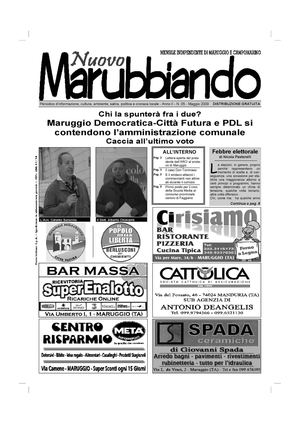 Nuovo Marubbiando - Anno II - Numero 5 - Maggio 2009