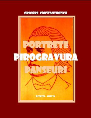 GRIGORE CONSTANTINESCU - PIROGRAVURA SCRIITORI