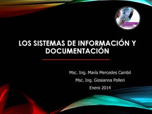 Los Sistemas de Información y Documentación