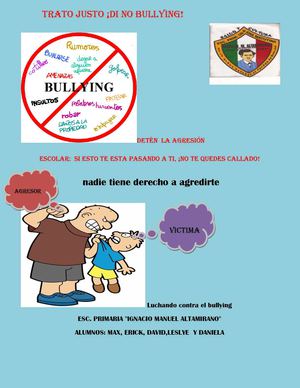 PUBLICIDAD CONTRA EL BULLYING