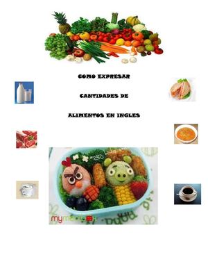 COMO EXPRESAR CANTIDADES EN ALIMENTOS