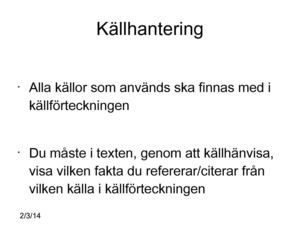 Källhantering