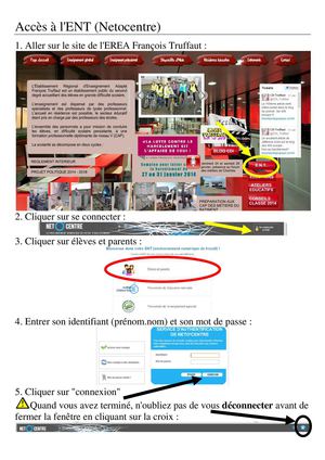 Accéder à l'ENT (Netocentre)