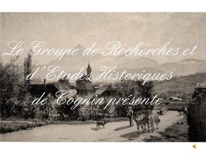 Deux mille ans d'histoire de France et de Cognin