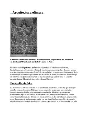 Arquitectura efímera