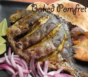 Baked Pomfret