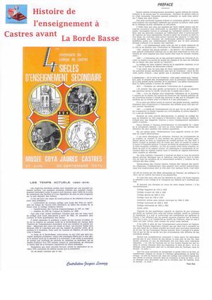 Les lycées de la Borde Basse ont 40 ans !!!