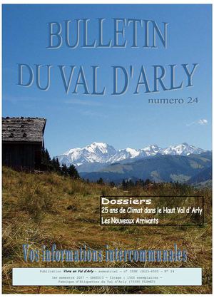 Bulletin du Val d'Arly n°24