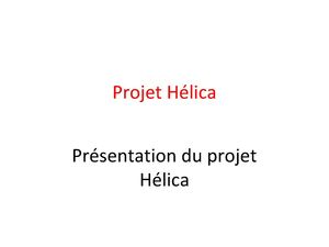 Projet Hélica