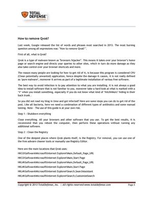 How to remove Qvo6, browser malware – TotalDefense Blog
