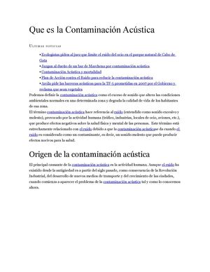 contaminacion acustica