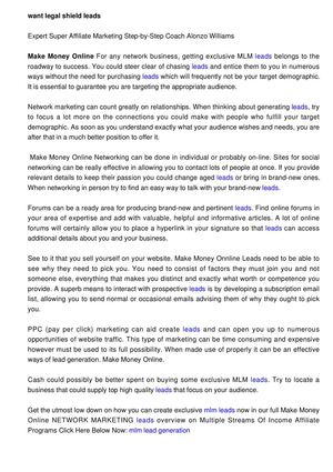 Want  Isagenix Leads? How To Get Unique 
MLM Lead Generation Exclusive 100 FREE Leads A Day Guaranteed!