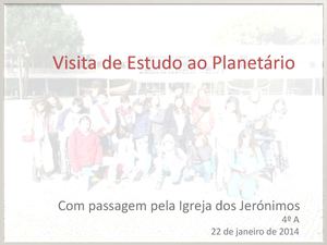 Visita de Estudo ao Planetário