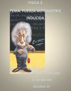 FUERZA ELECTROMOTRIZ LUIS DANIEL MALDONADO BARRIOS ING DE SISTEMAS 23.556.035