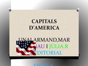 CAPITALS  D'AMERICA