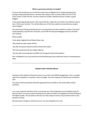 What is a guest post and why is it needed?