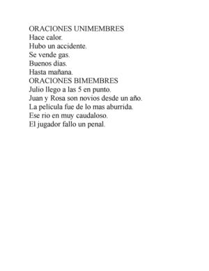 ORACIONES