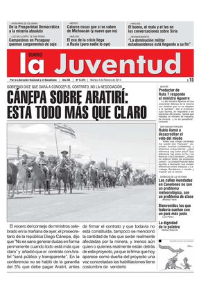 CÁNEPA SOBRE ARATIRÍ: ESTÁ TODO MÁS QUE CLARO