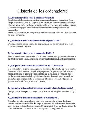 historia de los ordenadores 