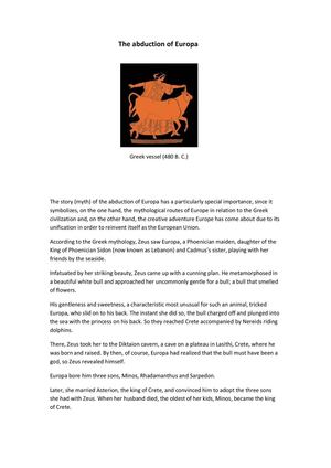 The abduction of Europa