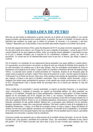 VERDADES DE PETRO...QUIEN ES.-