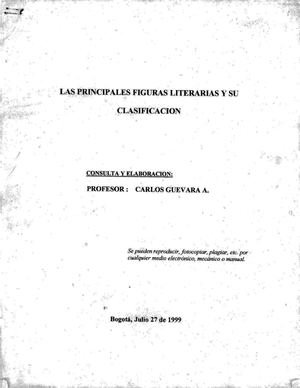 Las principales figuras literarias y su clasificación
