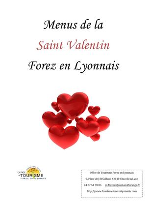 Menus de Saint Valentin Forez en Lyonnais