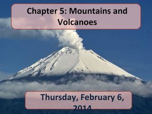 Clase 2: La formación de los volcanes y las placas tectónicas