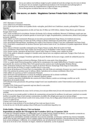 Culture hispanique Petra: Une oeuvre un destin Frida Kahlo