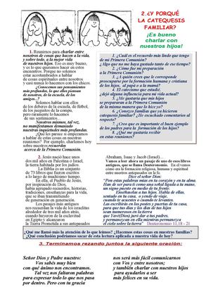Catequesis Familiar primera etapa