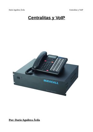Centralitas y VoIP