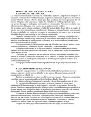 lenguaje, lengua y habla