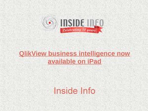 QlikView business intelligence now available on iPad