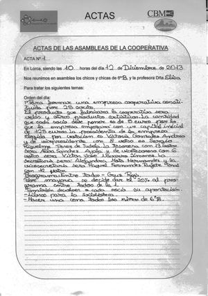 ACTA CONSTITUCIÓN 6ºB