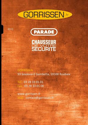Catalogue Parade Gorrissen