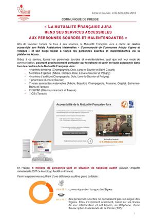 « LA MUTUALITE FRANÇAISE JURA