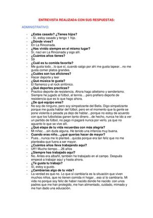 ENTREVISTA REALIZADA CON SUS RESPUESTAS