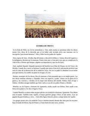 linea de tiempo de la guerra de Troya 