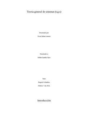 Teoria general de sistemas ¨TGS¨