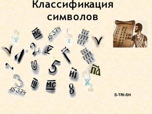 Классификация символов