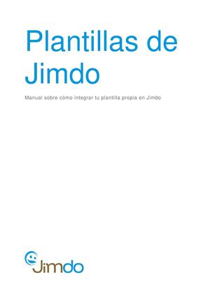 Plantillas propias en Jimdo