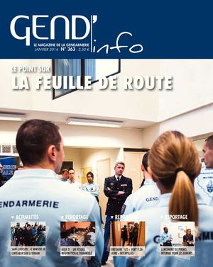 La revue de la Gendarmerie Gend'Info Janvier 2014 n°363