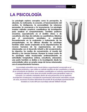 PSICOLOGÍA
