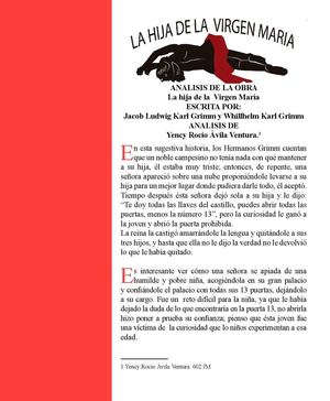 La hija de la virgen Maria