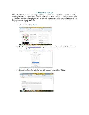 TUTORIAL COMO CREAR UN BLOG