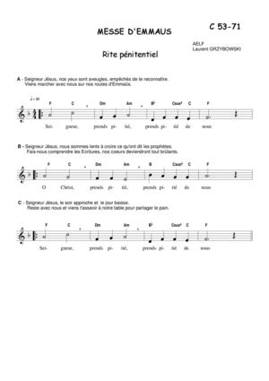 Messe d'Emmaus