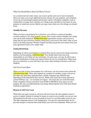 What You Should Know about Cell Phone Towers?